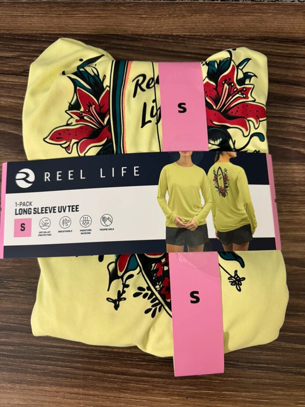 NWT Ladies Reel Life Long Sleeve Tee - Small